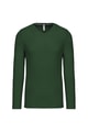 Heren T-shirt lange mouw V Hals Kariban K358 FOREST GREEN